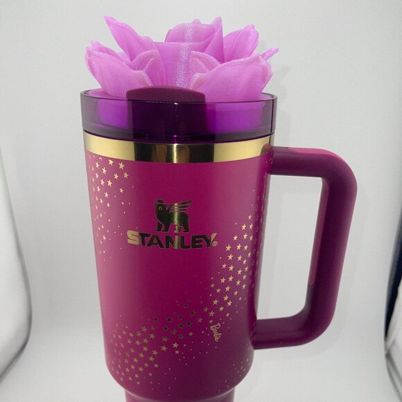 3D Rose Tumbler Topper that fit the new Barbie x Stanley 70s Superstar lids - Picture 3 of 9